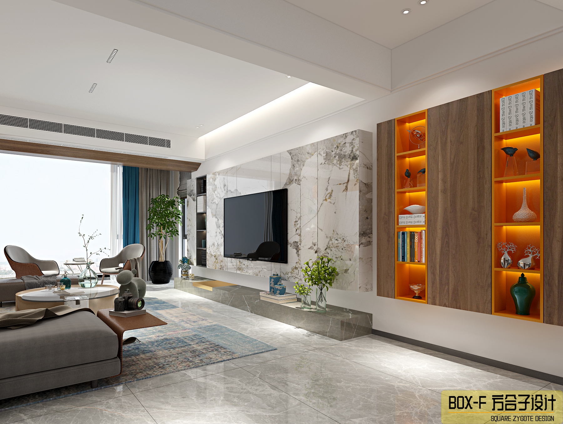 1422㎡现代简约空间设计丨方合子设计-9