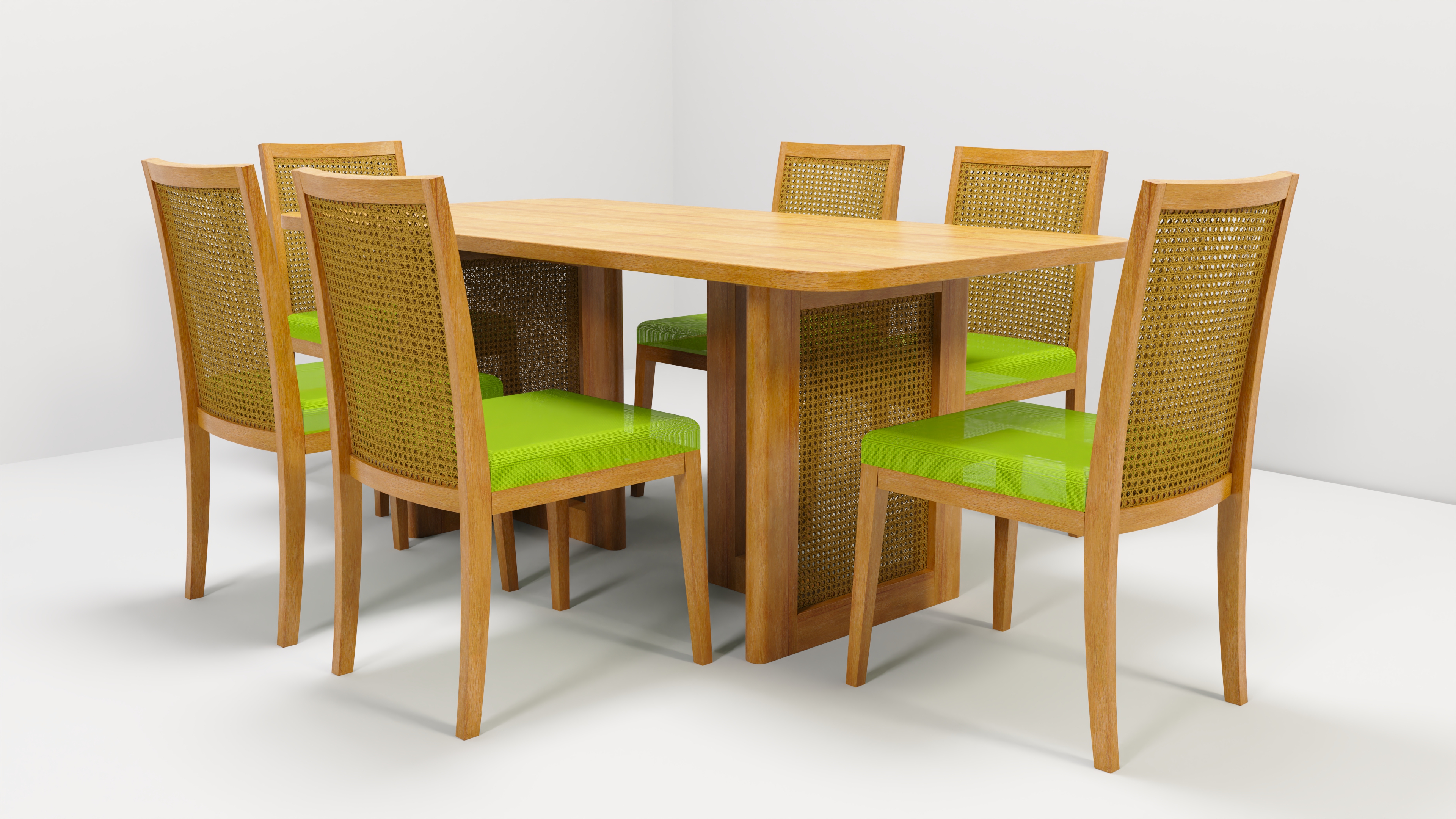 FURNITURE DESIGN #1 - RATTAN DINING SET-6