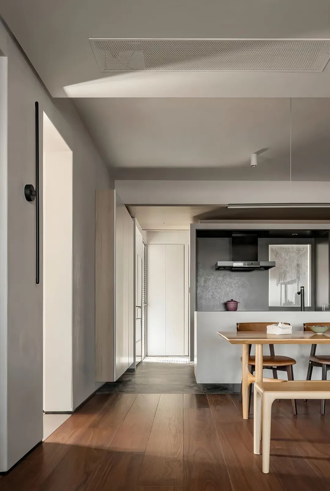 成都128㎡三居侘寂风装修：15万全包，重塑家庭互动与舒适-22