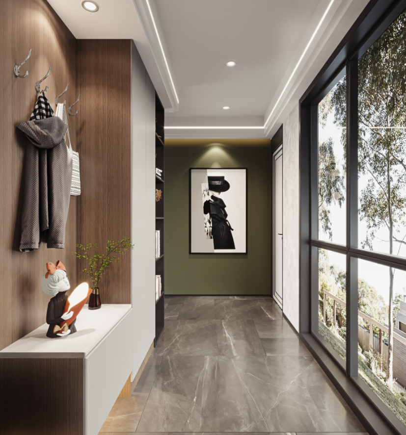 现代港式金属奢华风平层设计-6