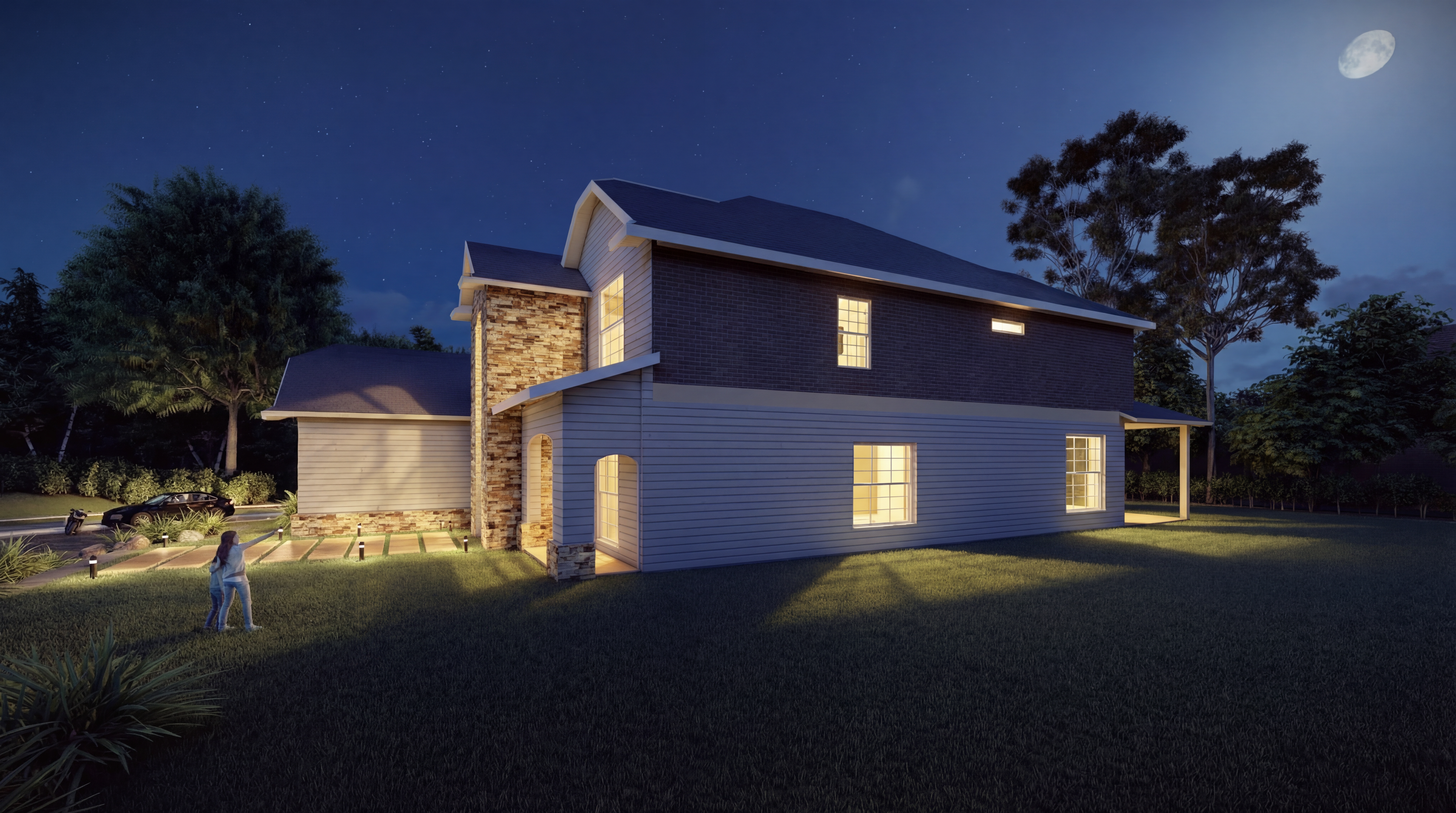 单户美式风格住宅-9