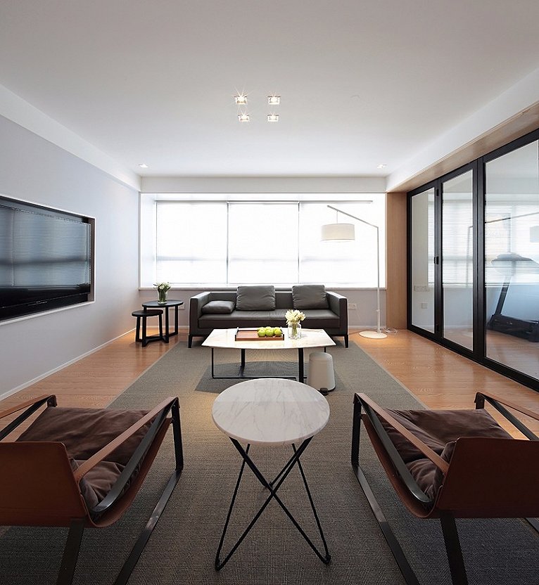 136㎡现代简约住宅  大墨空间设计-2