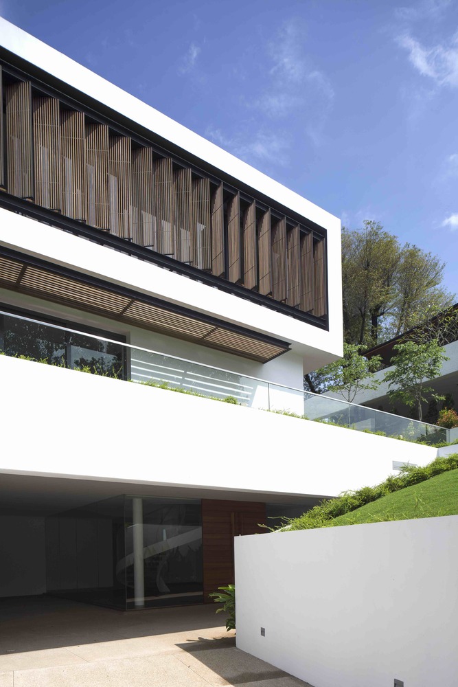 透视屋 · 新加坡绿色走廊中的白墙绿意-43