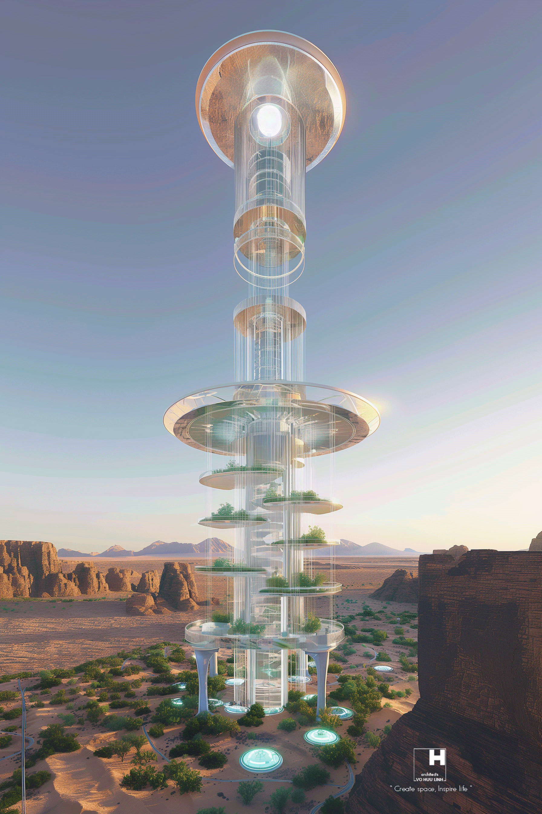 迪拜观察塔丨阿联酋迪拜丨Vo Huu Linh Architects-17