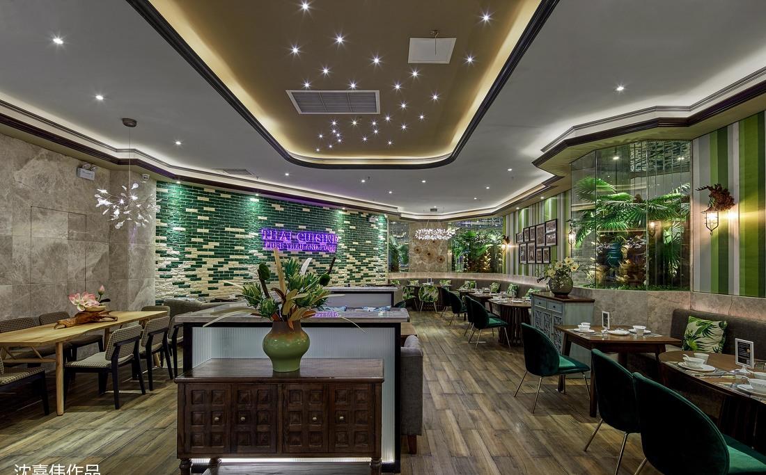 沈嘉伟设计作品—鎏莲泰国餐厅-1