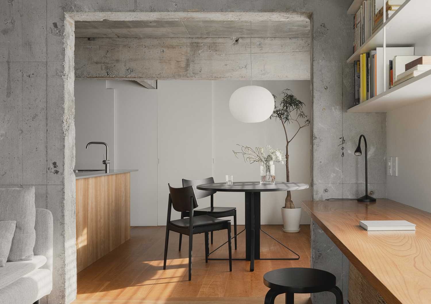 日本57㎡的公寓La Piedra House丨东京设计师平山健太-11
