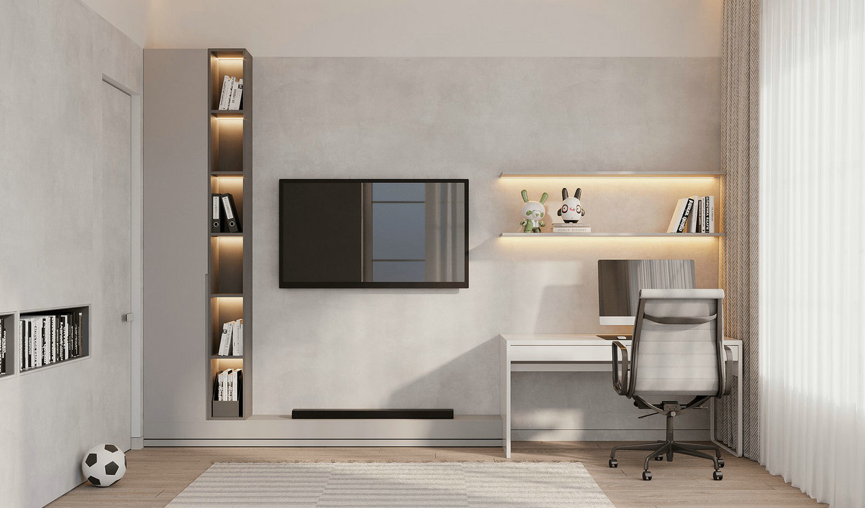 94㎡高级色系公寓设计-10