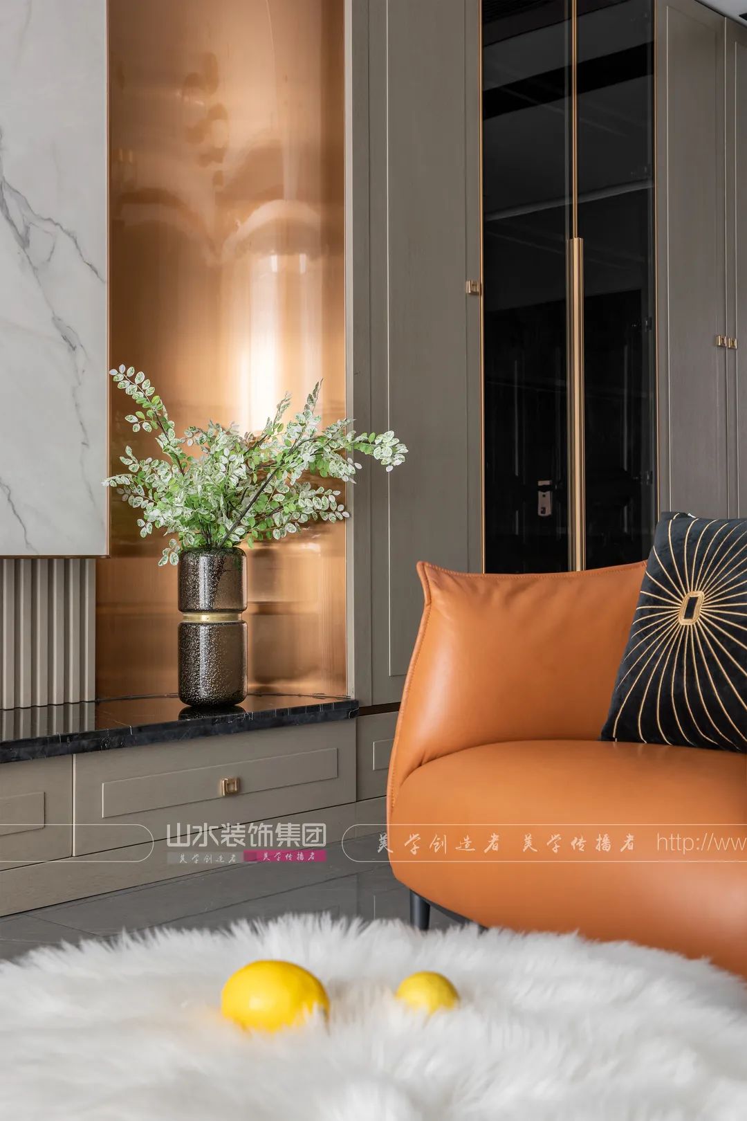 悦湖山院现代轻奢家居设计丨李森-32