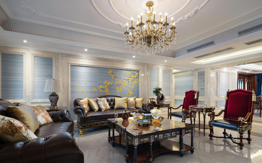 意米软装丨大平层的中式风雅-2