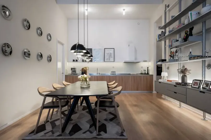 复古工业风优雅公寓,内外反差设计惊艳-4