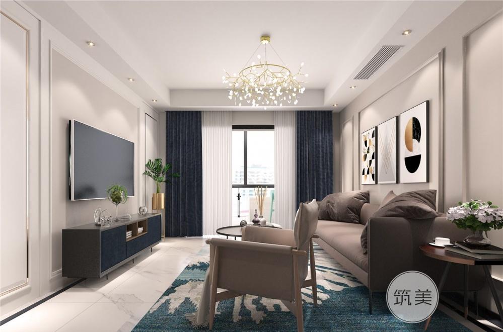 绿城杨柳郡蓝色梦幻家居设计-3