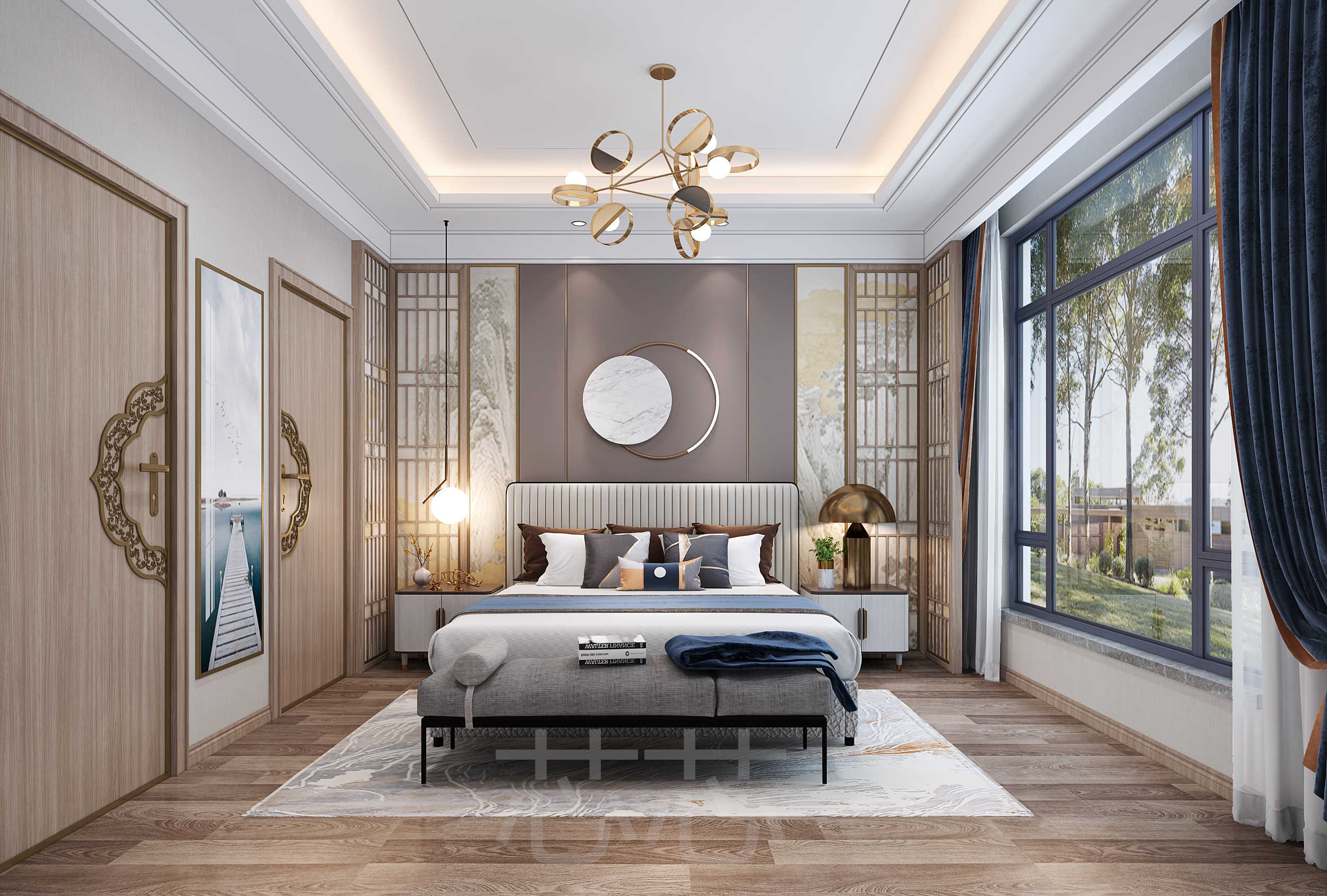 雅致新中式，富丽堂皇的室内设计-9