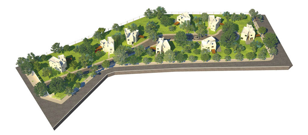 阿根廷相思树森林中的简约住宅群-48