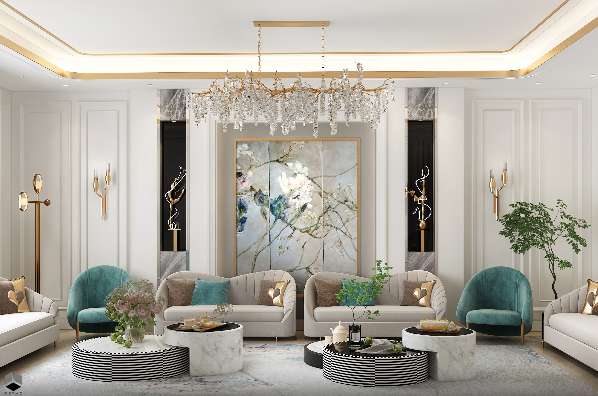 Women Majlis 设计丨沙特阿拉伯丨ORTHO DESIGNS STUDIO-6