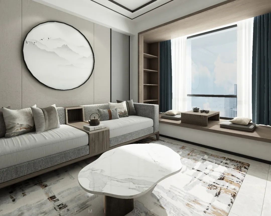 越秀区 89.9㎡雅致之家,东方美学与现代简约的完美融合-37