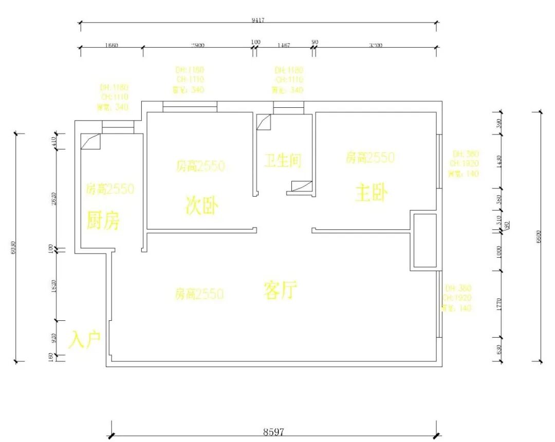 天洋广场|80㎡两居室中古风案例-47