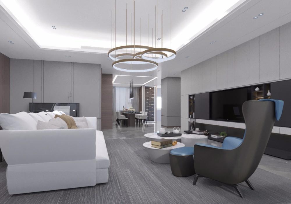 现代家居的温文尔雅 | 开放式厨房与半开放式书柜设计-4