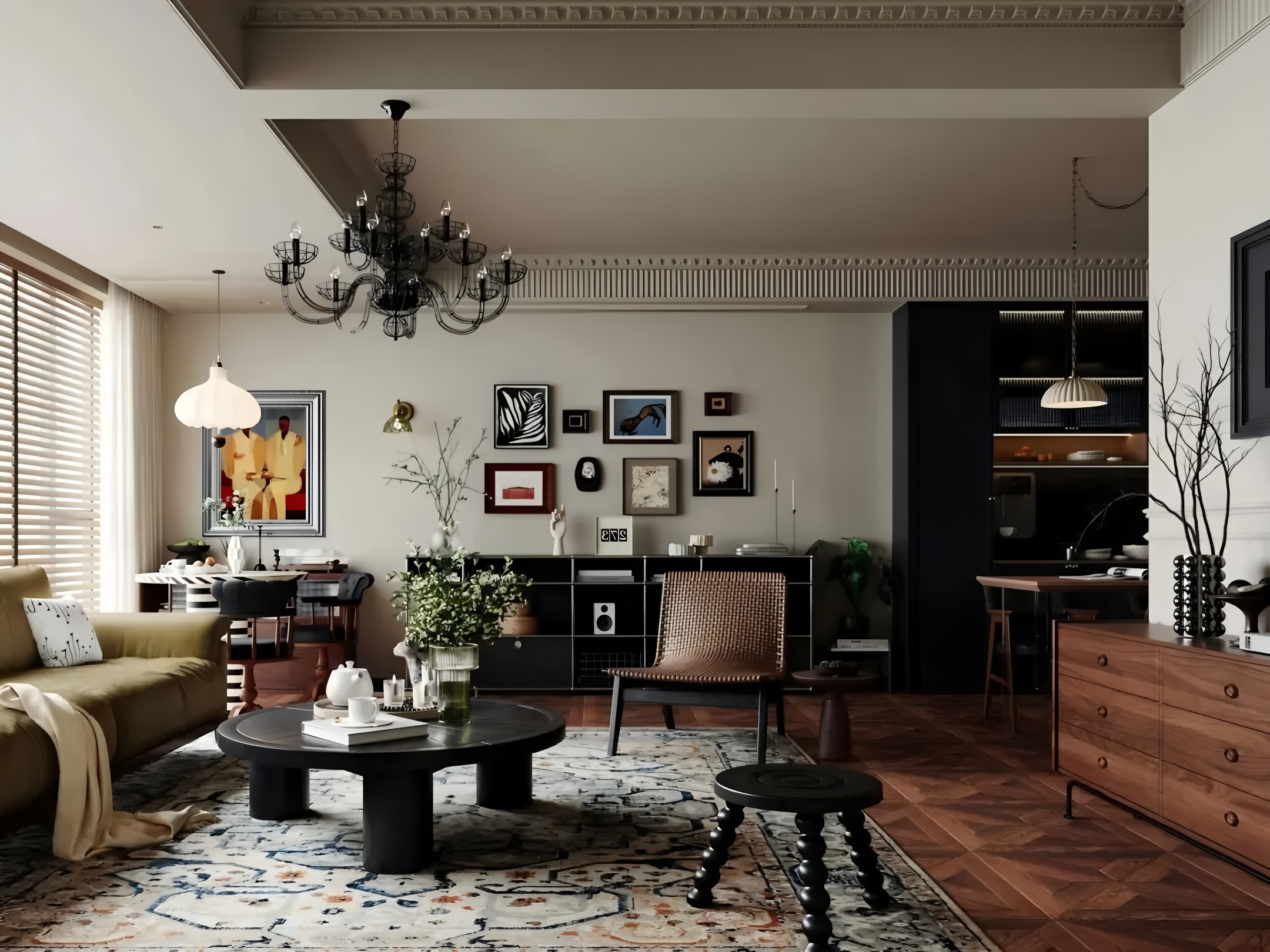 深圳两套法式复古风住宅设计丨中国深圳丨三生一宅-7