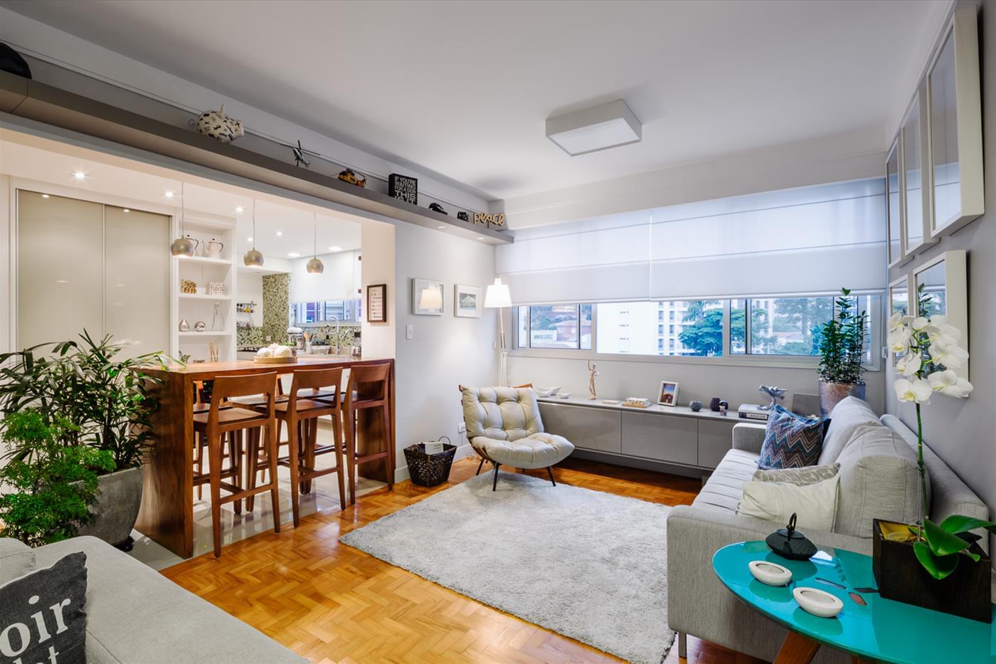 巴西 Apartamento Tutoia 公寓,温馨木色与自然光的完美融合-1