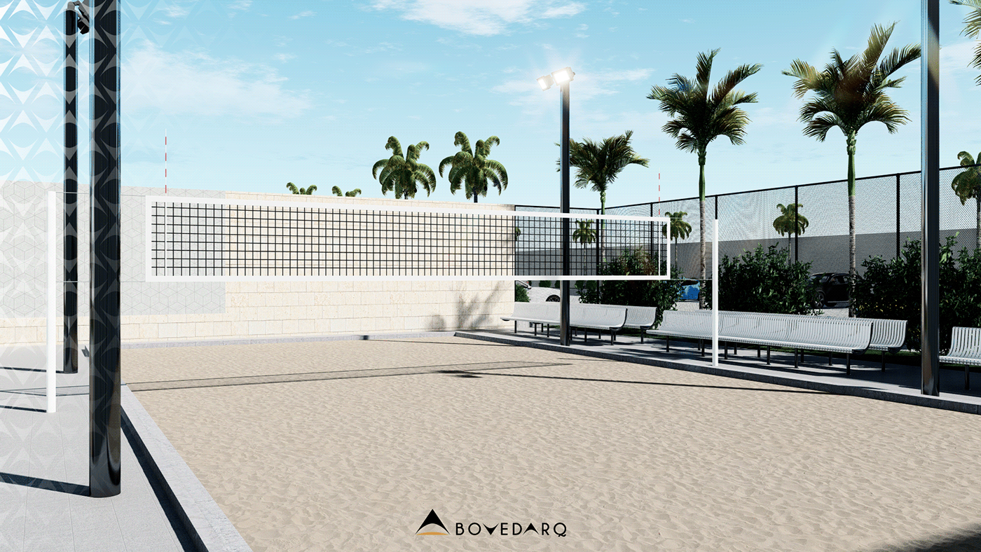 Anastasiya Gushchina丨体育馆丨Proyecto de diseño para Canchas de Beach Tennis-4