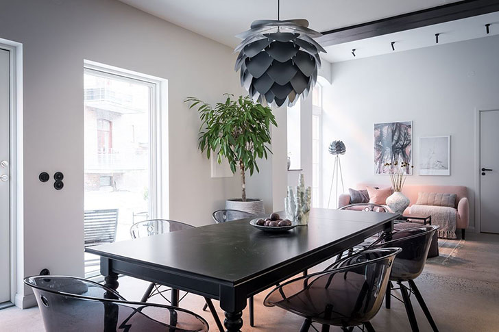 瑞典底层奇趣公寓 | 开放式明亮厨房++ 露台卧室-11