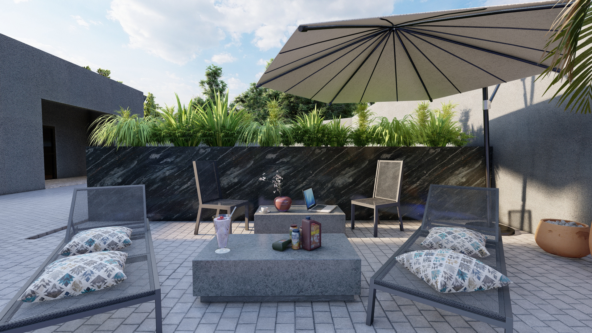 南非约翰内斯堡现代热带景观设计项目丨文中未提及-22