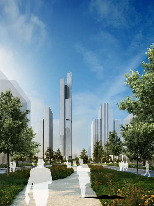 南京金融城二期打造 417 米新地标,绿色峡谷景观成焦点-19