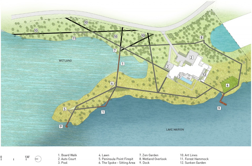 马里恩湖畔住宅 | 生态修复与艺术交融-10