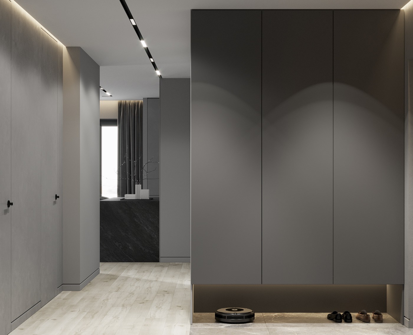 高级灰色系小空间公寓设计 超精致-5