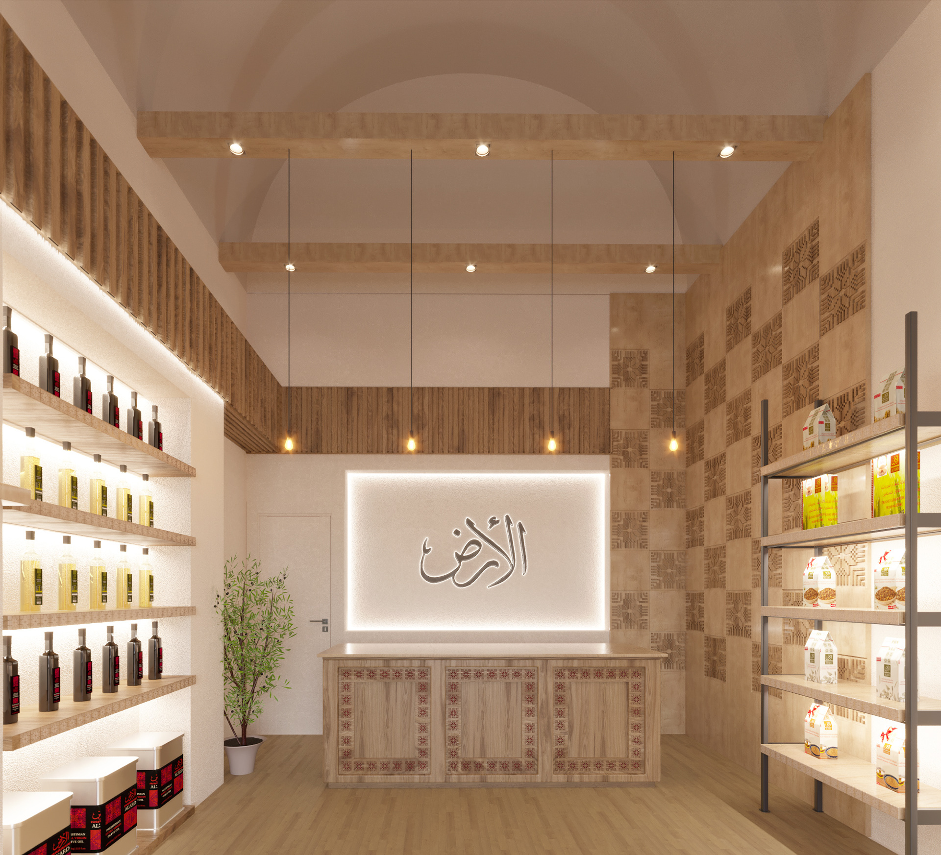 巴勒斯坦农产品商店室内设计-23