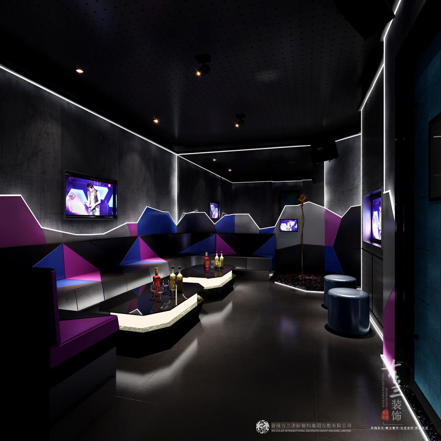 成都ktv装修公司 石棉爱K量贩式KTV装修-7