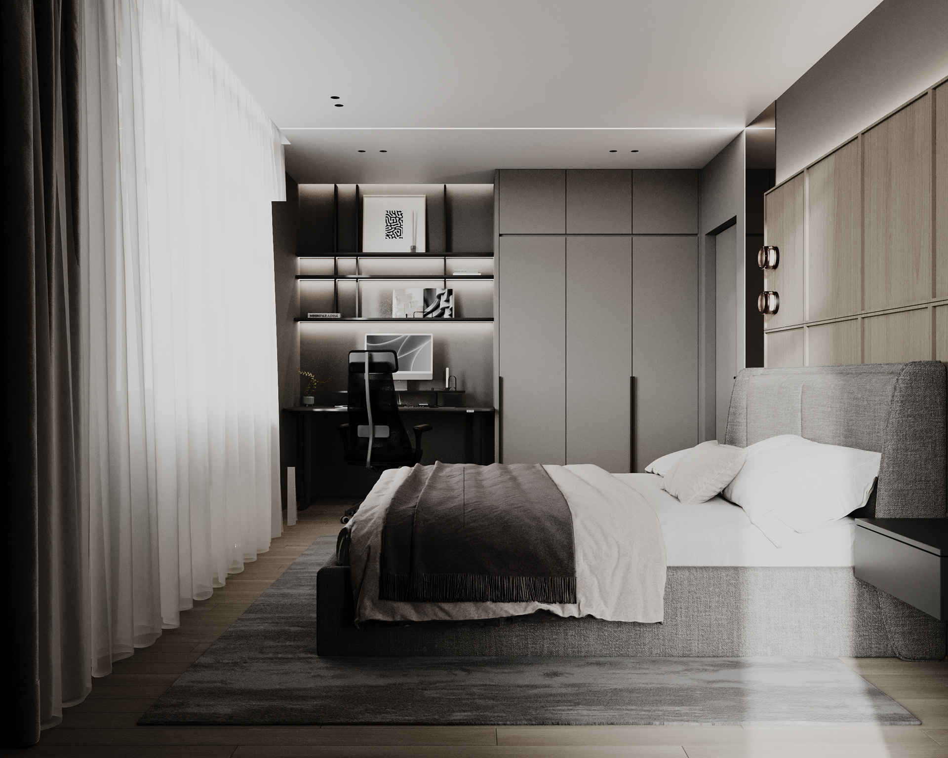 基辅某70平住宅公寓室内设计与可视化项目丨乌克兰基辅-14