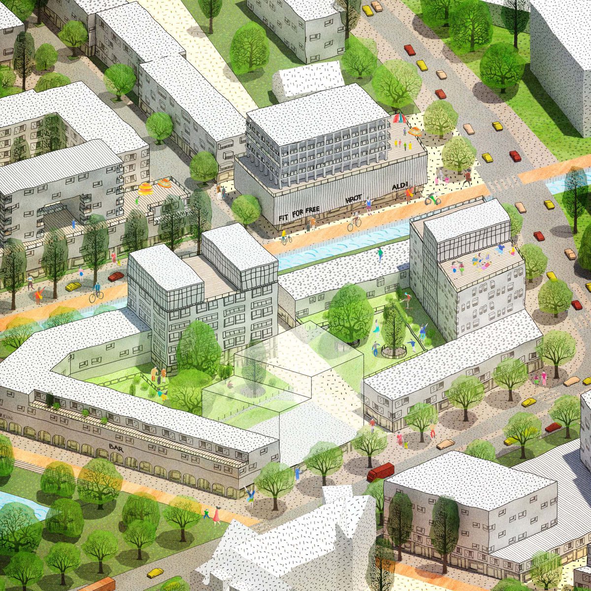 Stadhuiskwartier Hamburg Wilhelmsburg-10