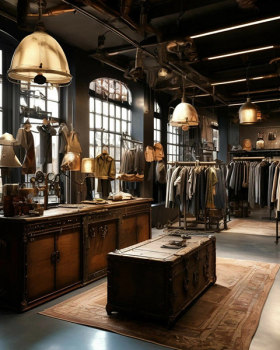 Оформление магазина в стиле стимпанк.4