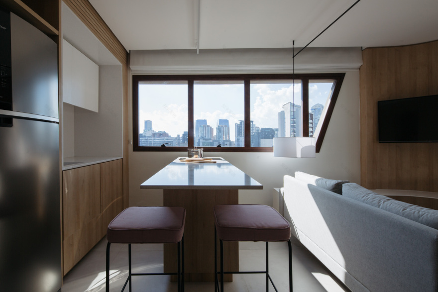 曲线与直线共融的巴西别墅设计-17