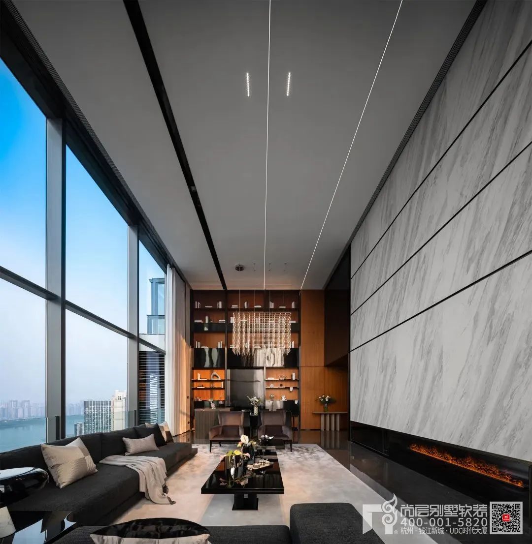 天空之镜 · 现代软装设计打造静谧湖景别墅丨杭州尚层装饰-18