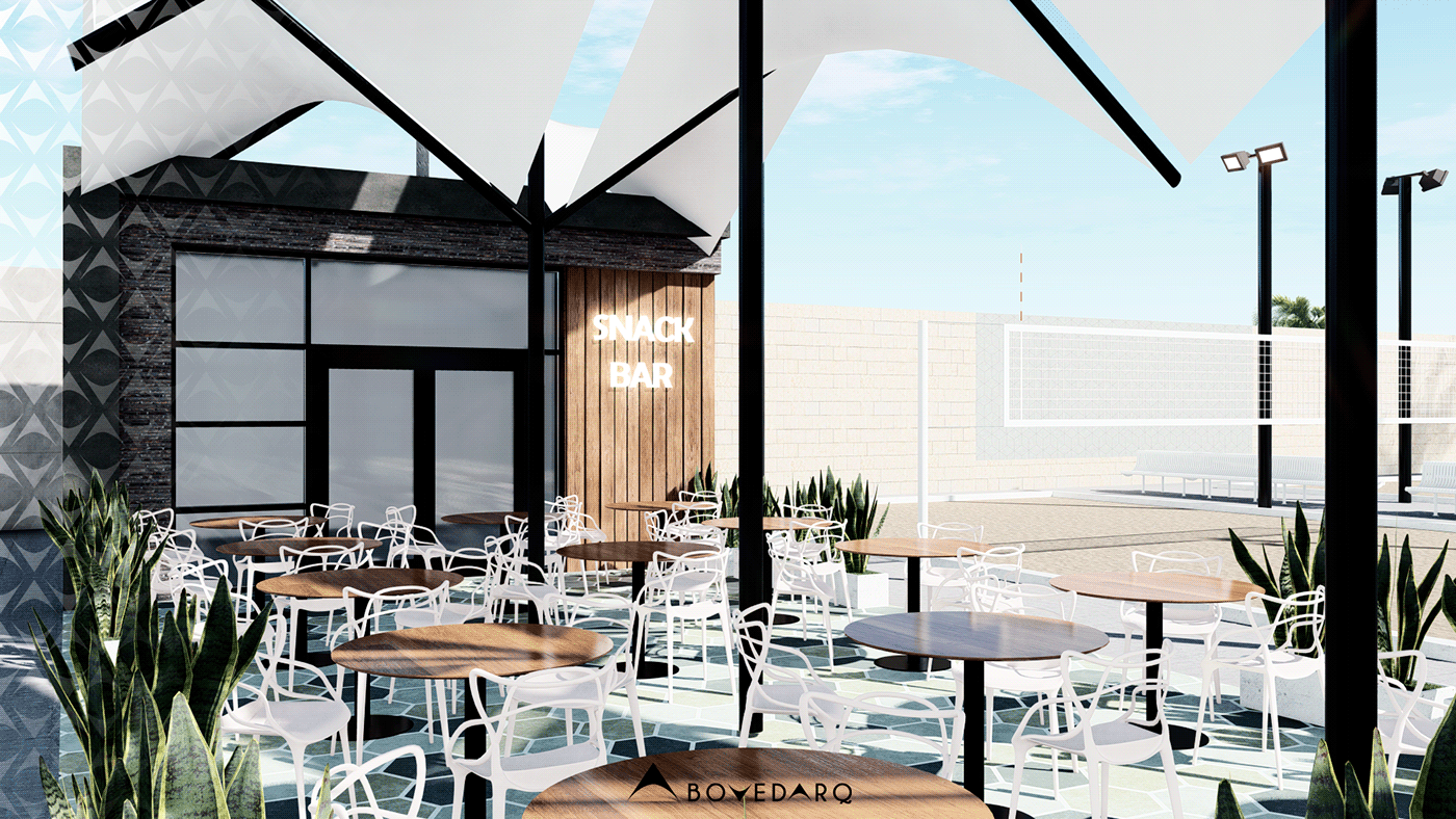 Anastasiya Gushchina丨体育馆丨Proyecto de diseño para Canchas de Beach Tennis-1