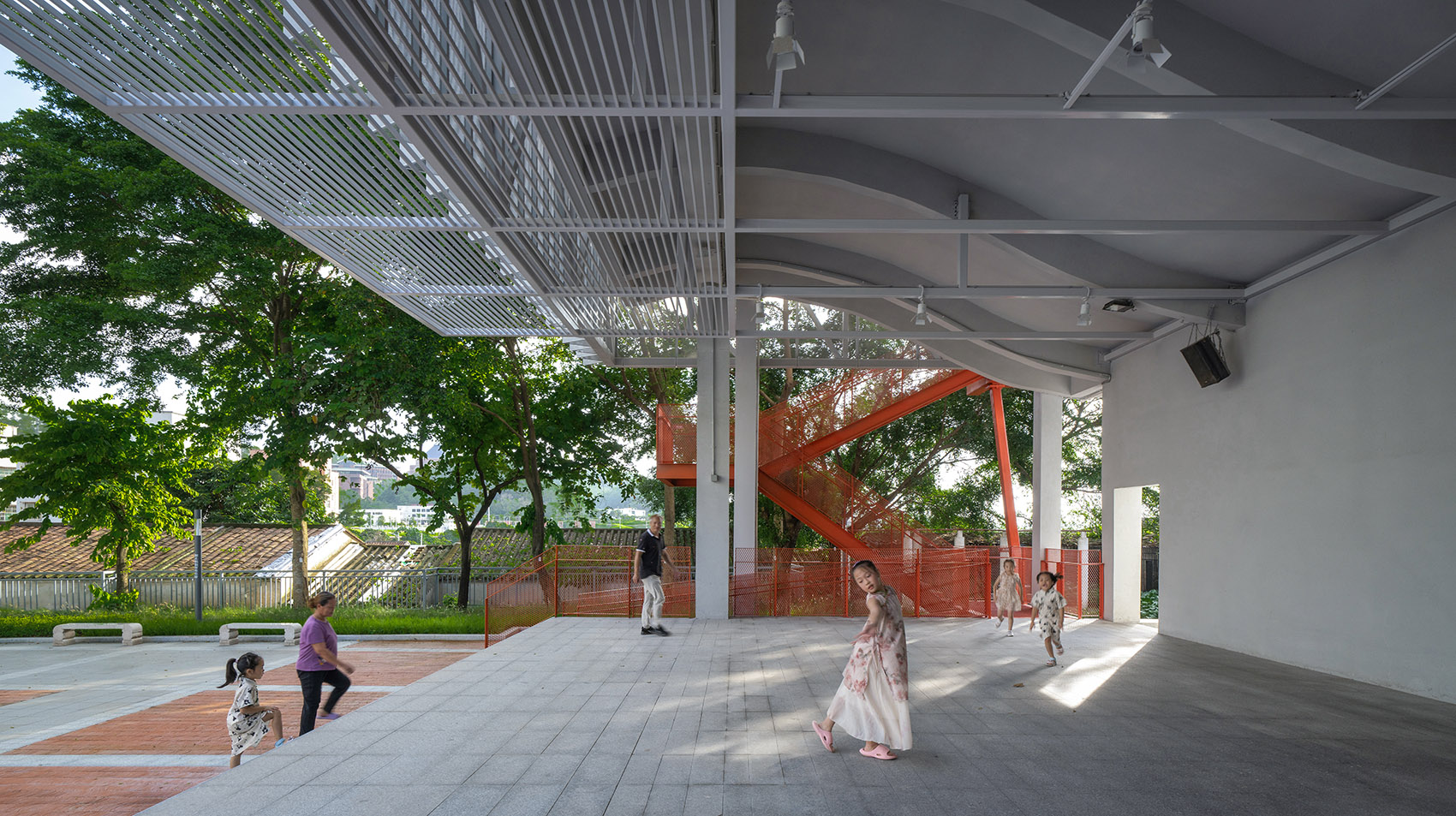 羌下村戏台变形记,深圳丨中国深圳丨自组空间设计-16