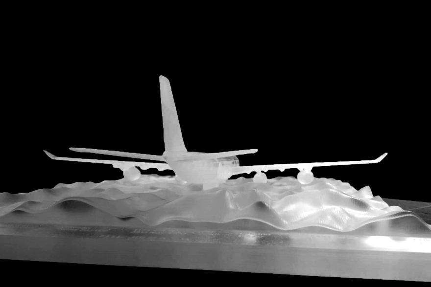 伊比利亚航空A340飞机模型(按比例制作)
注:Iberia常见指伊比利亚航空公司;A340是空中客车A340型飞机;scale model是按比例制作的模型 丨EXarchitects-14