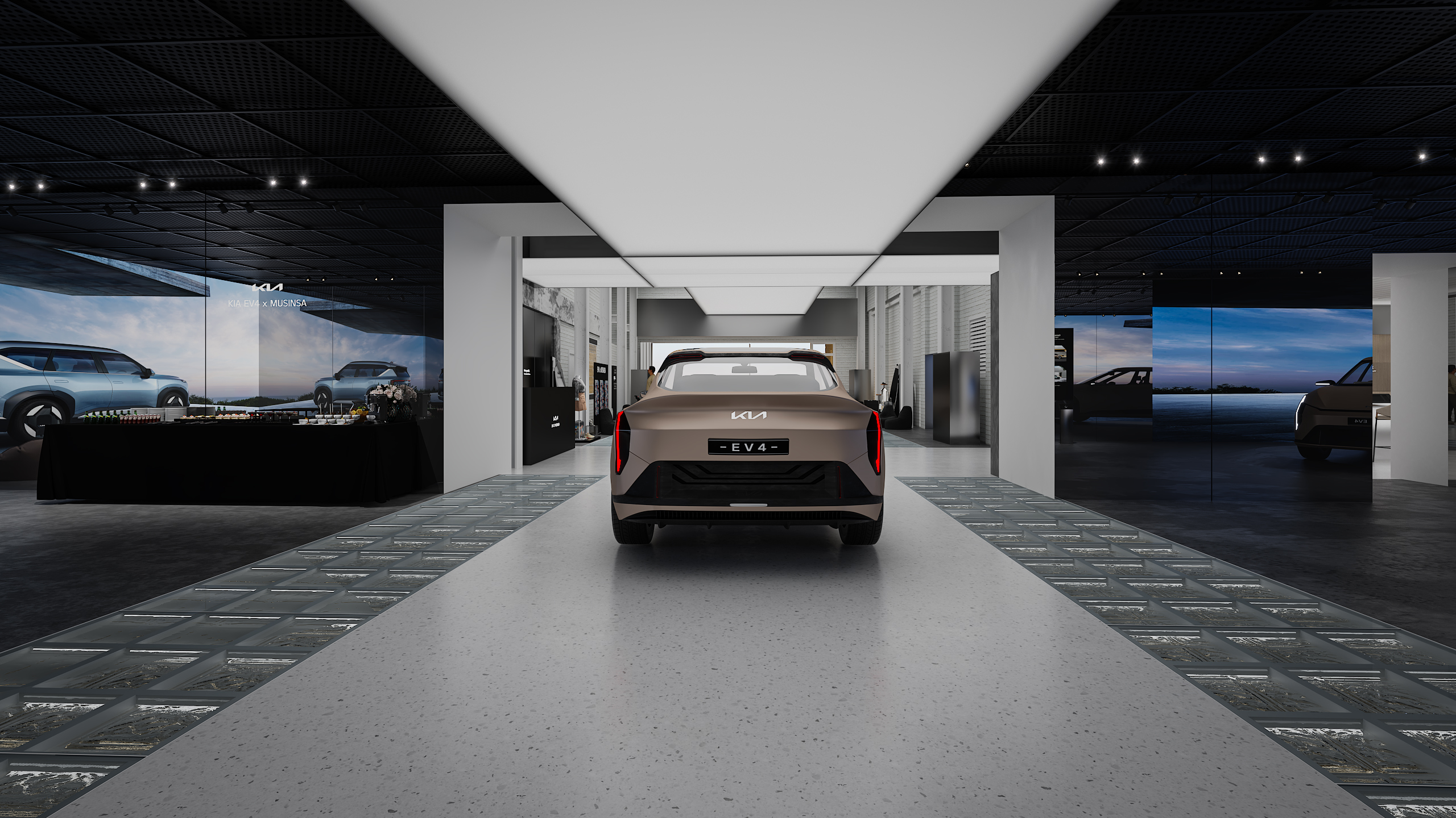 kia ev4电车，汽车展厅-3