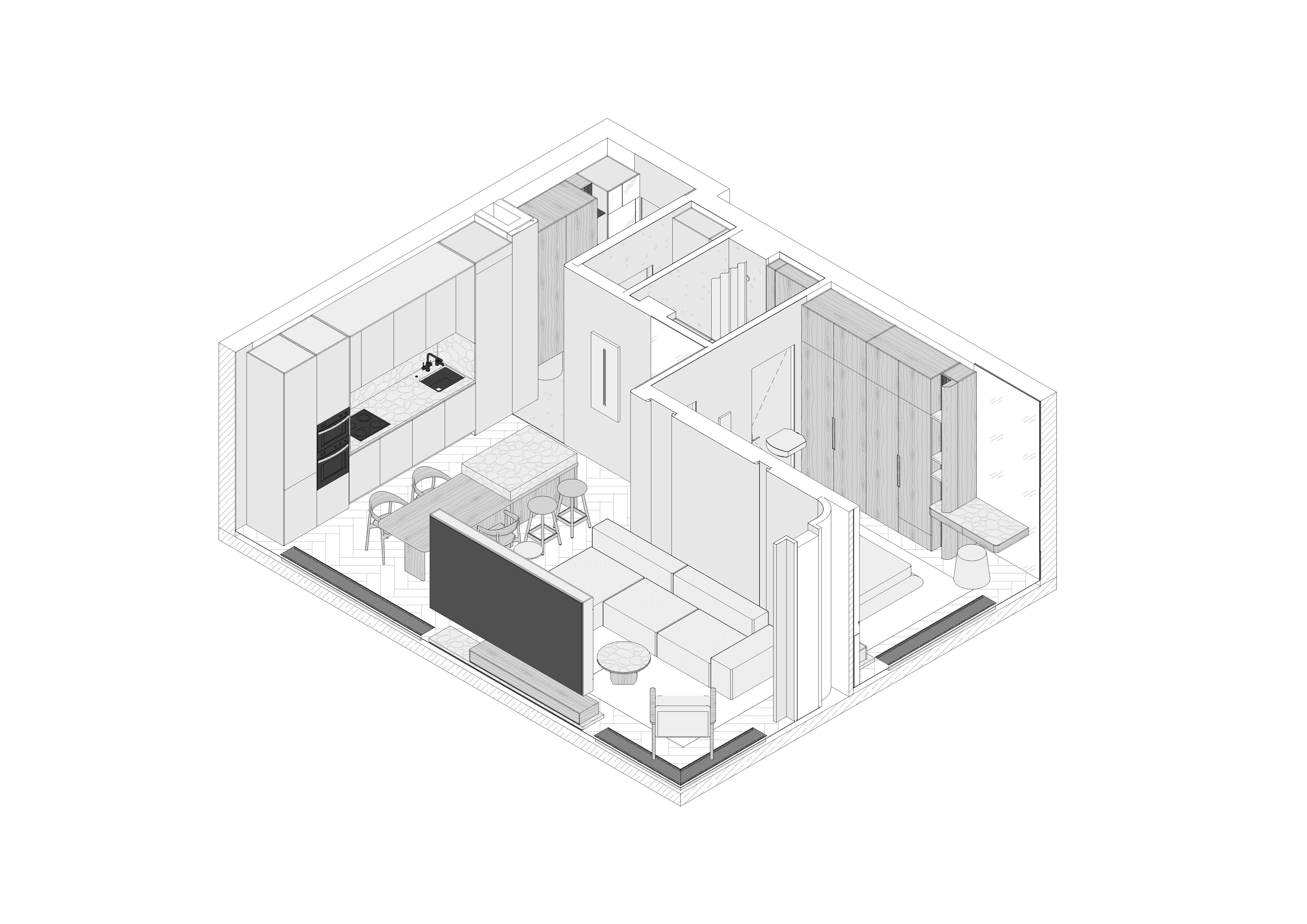 小区：大都会（注：ЖК常见指жилой комплекс即住宅小区，Метрополия音译大都会，这也是较为常见的意译） 丨俄罗斯莫斯科丨Ananev Architects-11