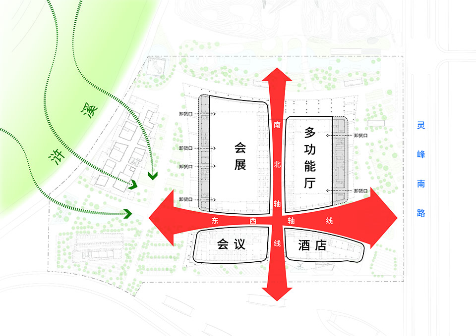 安吉国际会展中心丨中国湖州丨法何斐德,启迪,公和,ACD艺城等公司-35