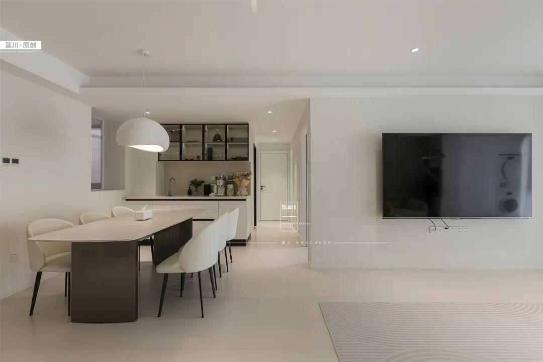 【莫川实景作品 | 厚德品园】断舍离+时代到来，极简奶油风格，化繁为简，更显设计功力-40