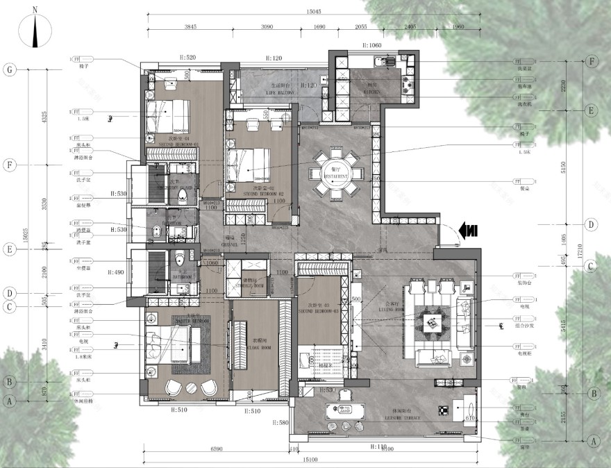 东海岸 海璟天翡丨中国汕头丨红境组设计机构-59