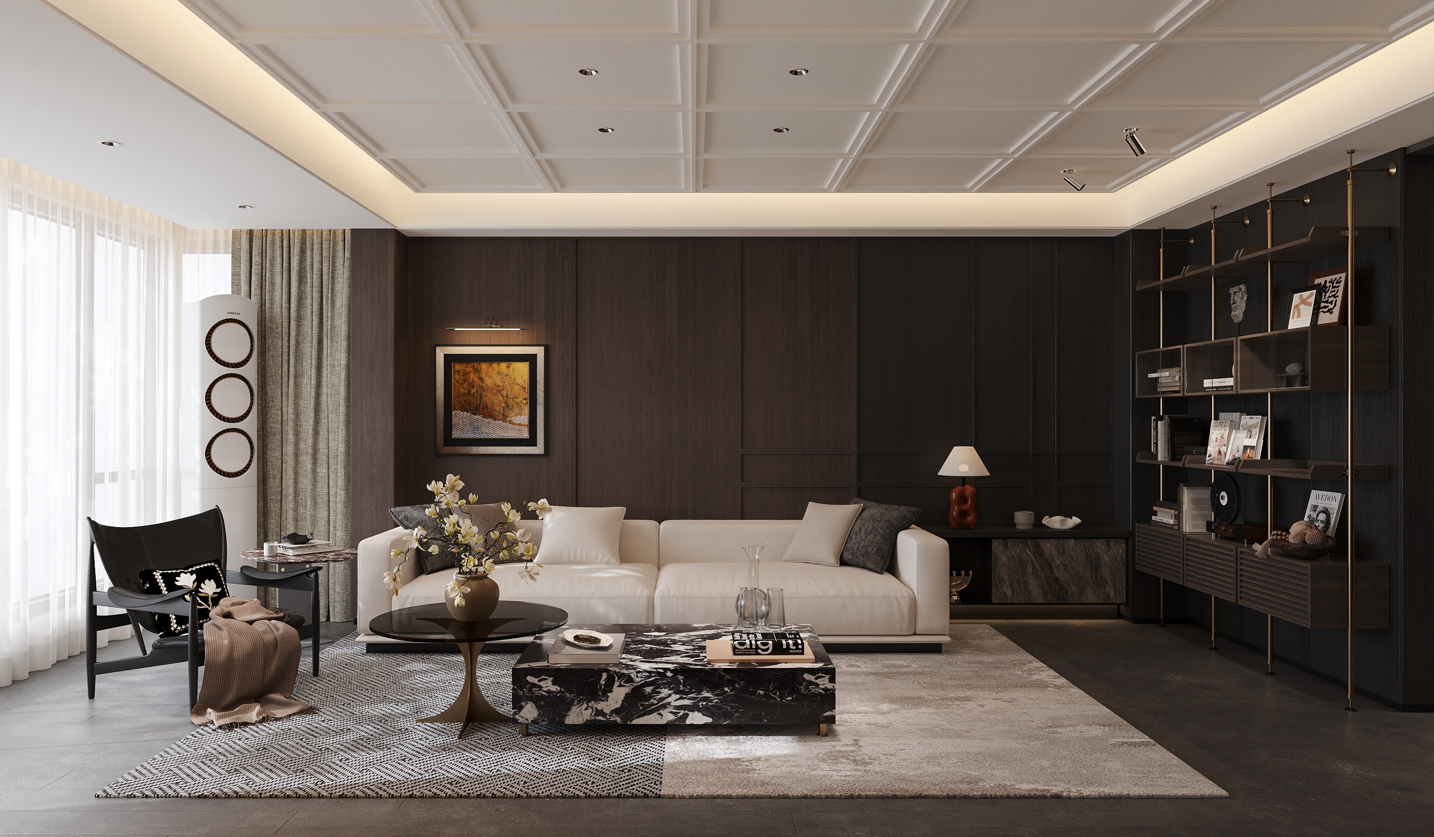 沈阳  悦景新世界146㎡  复古老钱风效果表现-1