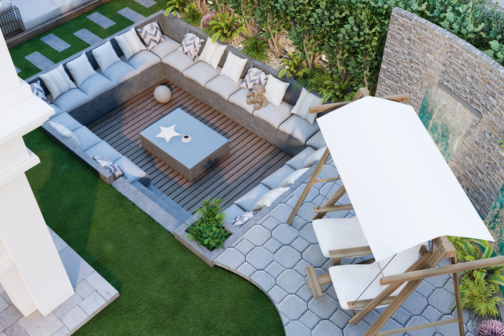 后花园别墅丨埃及开罗丨Arch. Rehab Nabil-7