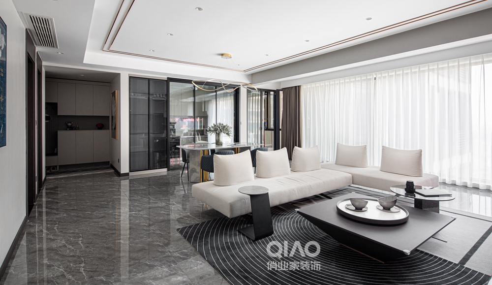 九里峰景现代轻奢风装修案例丨中国重庆丨重庆俏业家装饰-0