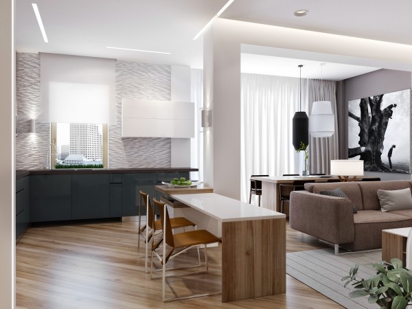 城市公寓室内装修项目丨乌克兰基辅-12