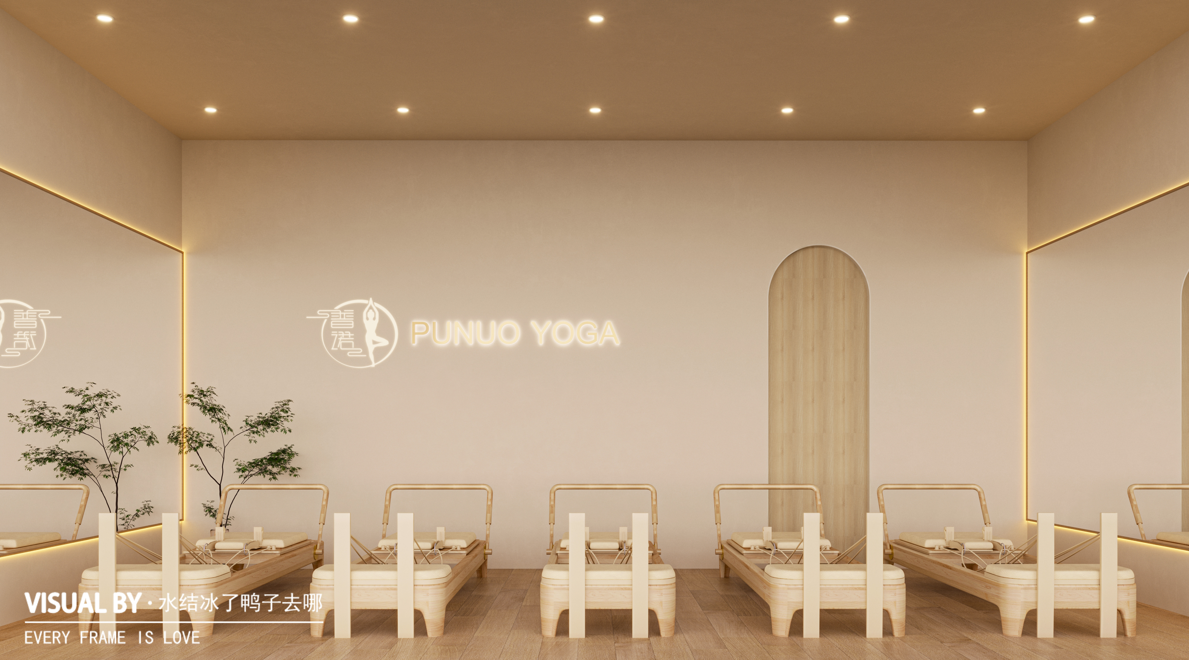瑜伽店效果图-12