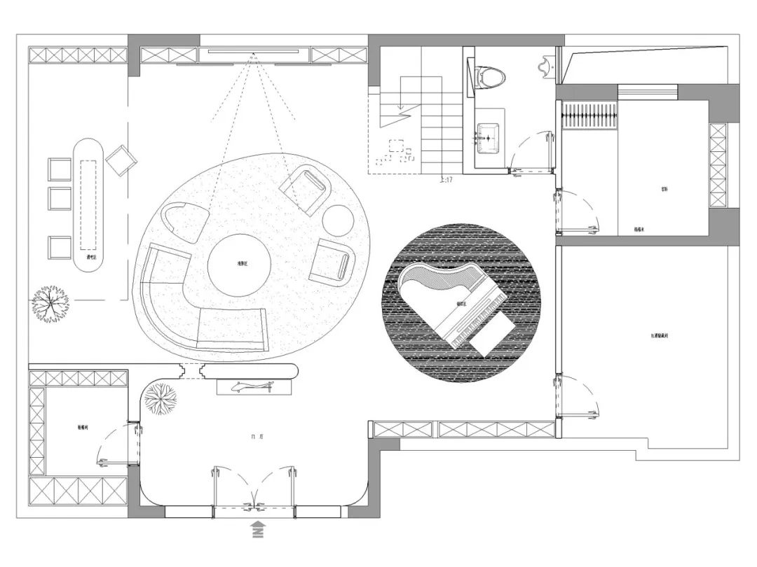400㎡现代风超现实可居住艺术空间丨紫苹果全案设计-5